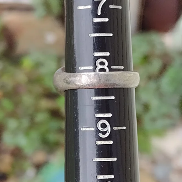 Vintage Marked 925 for sterling silver moon ring size 8 - Picture 7 of 7